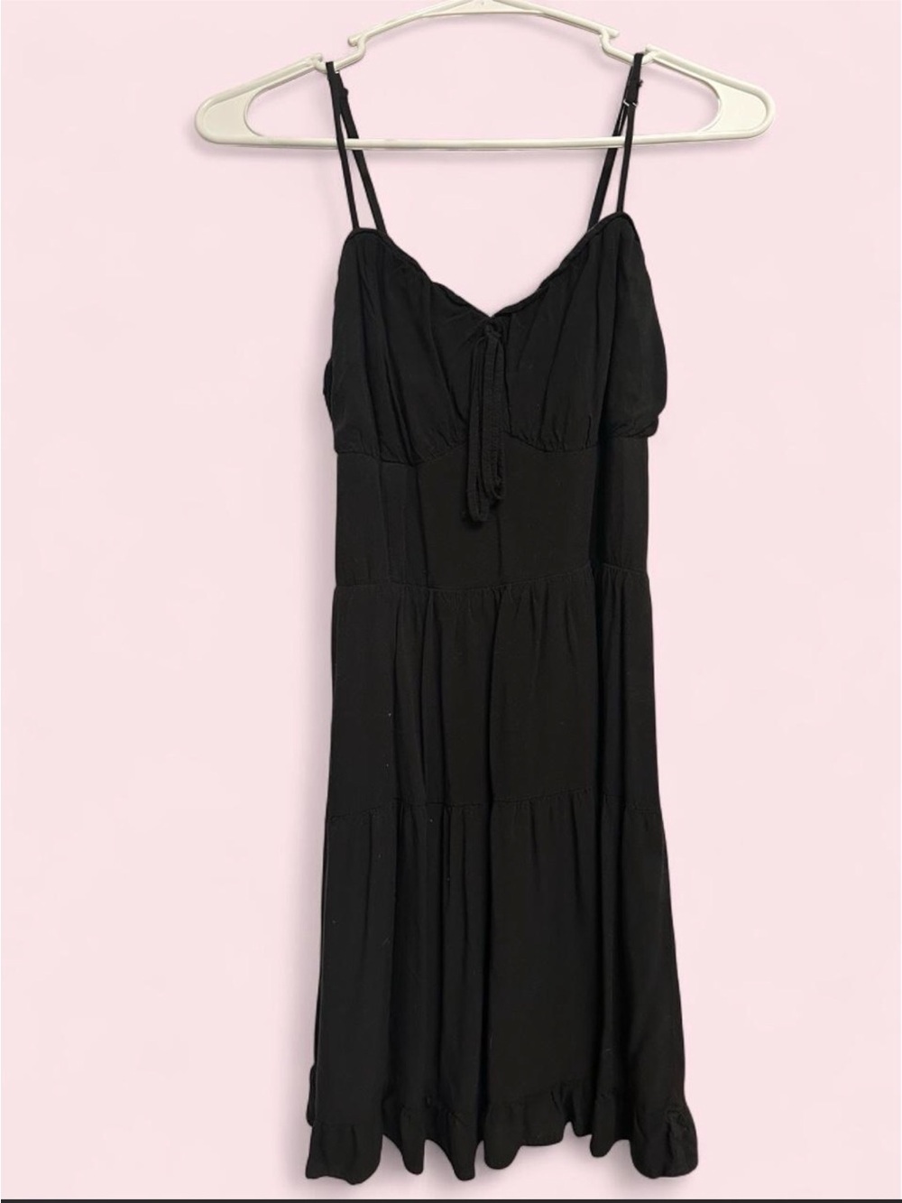 Ci Sono Women's Size S Black Sundress with Spaghetti Straps